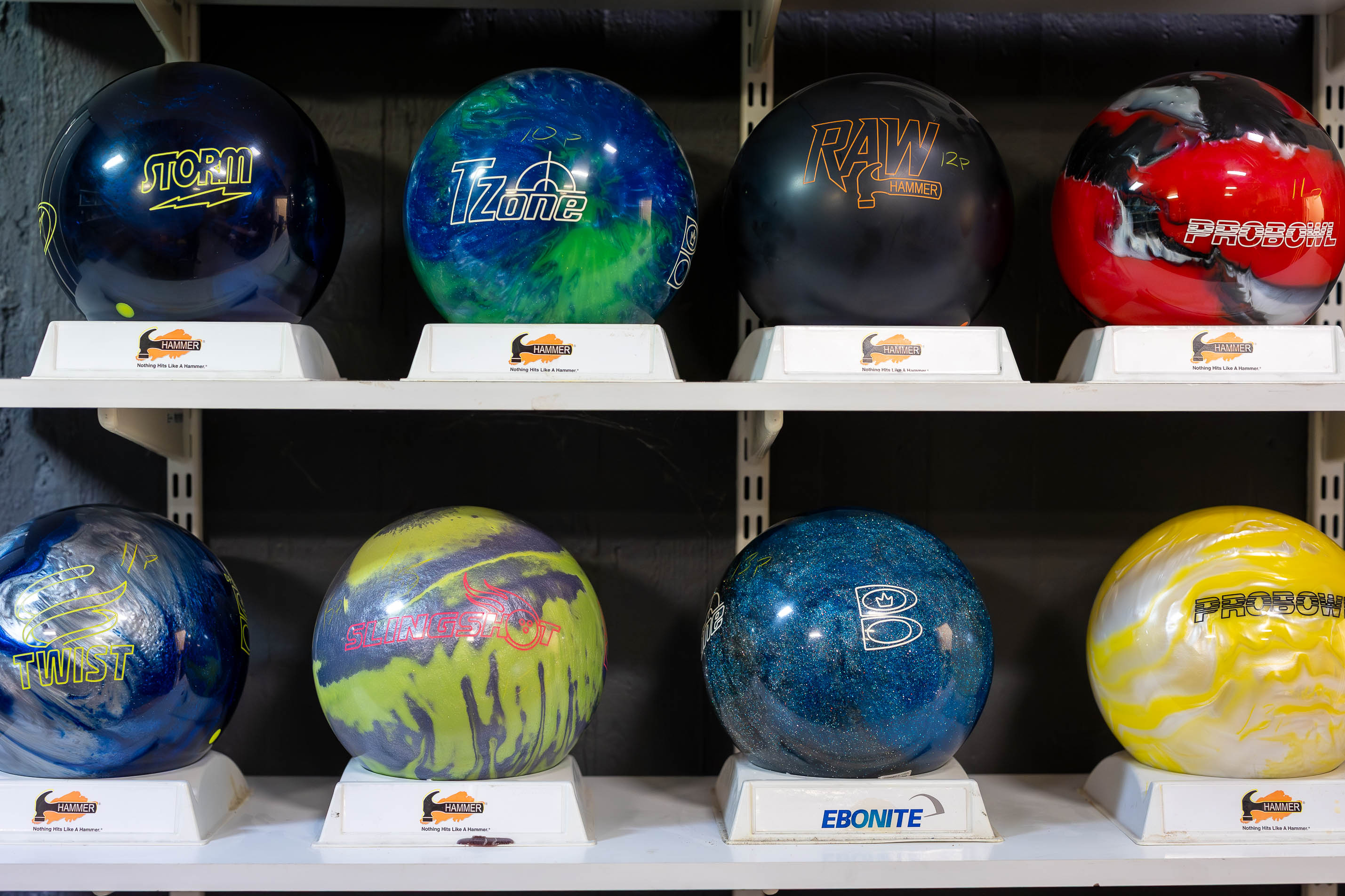 Pro Shop med bowlingklot